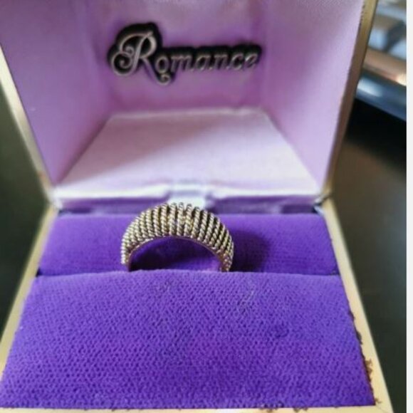 Vintage 14kt Gold Swiss Twisted Rope Design Ring - Picture 4 of 8